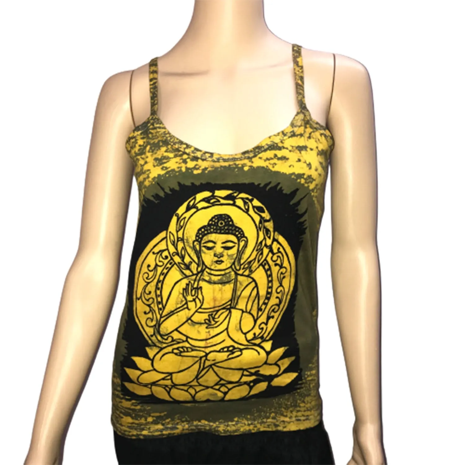 Womens Printed Solid Colour Vest Top