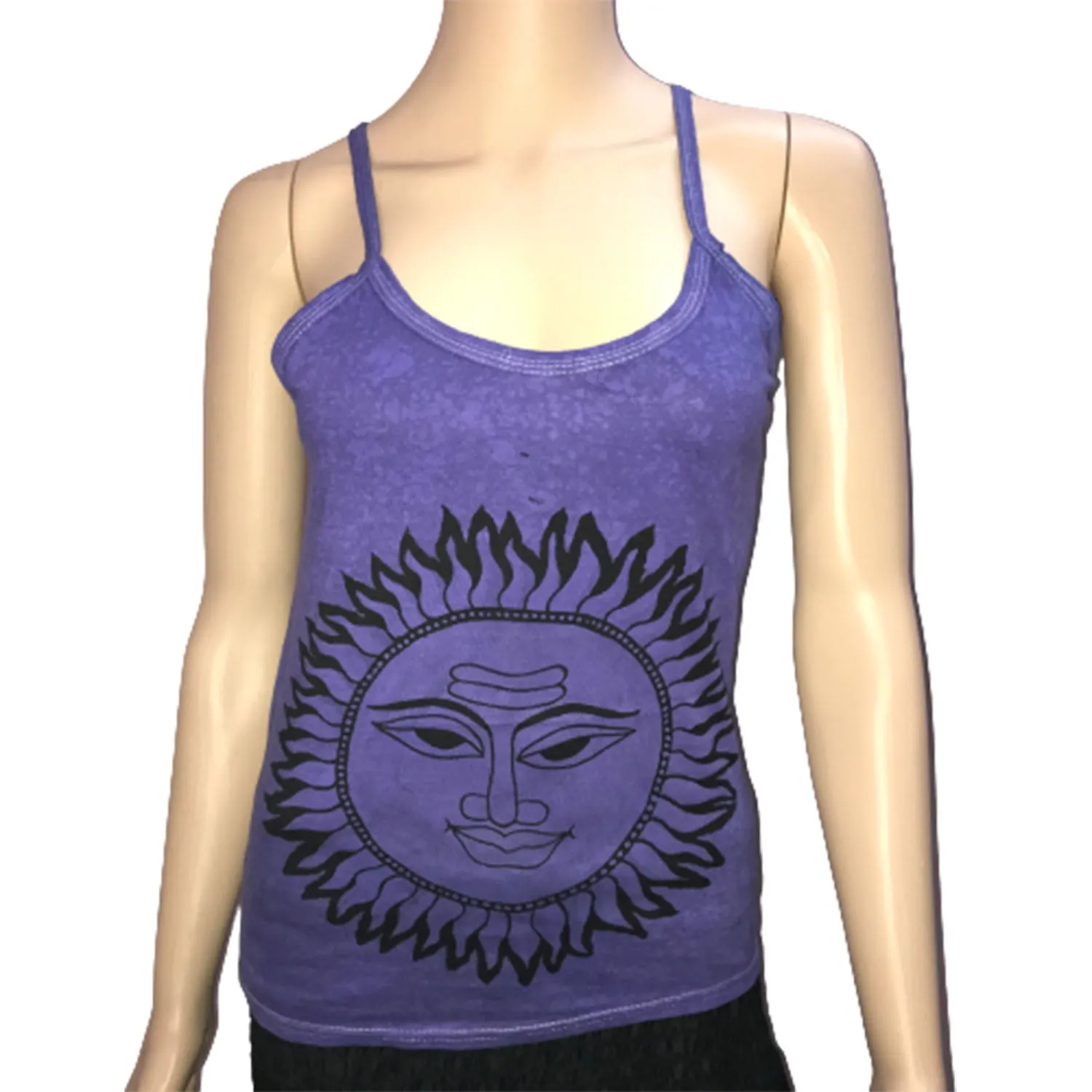 Womens Printed Solid Colour Vest Top