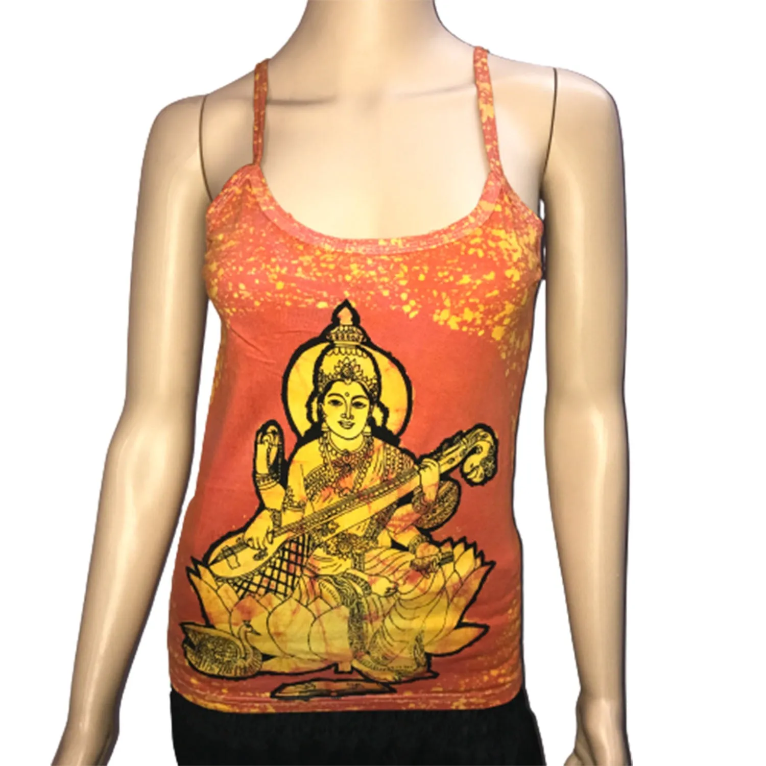 Womens Printed Solid Colour Vest Top