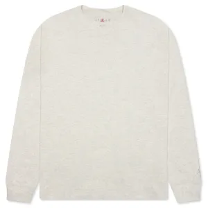 Wordmark L/S Tee - Oatmeal Heather